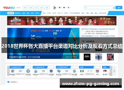 2018世界杯各大直播平台渠道对比分析及观看方式总结
